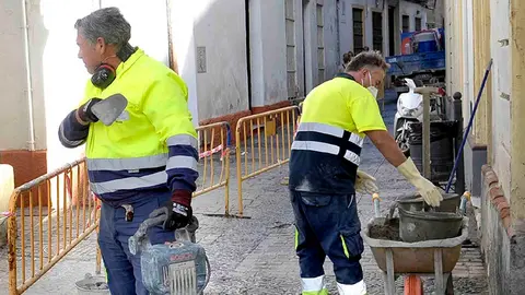 Obras en Jerez en la calle Franco