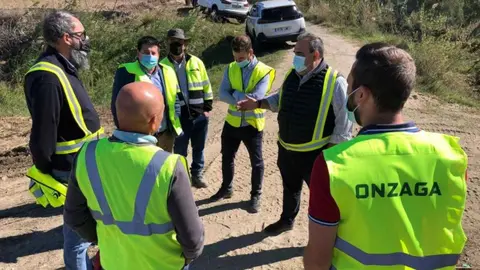 Obras de la carretera entre Cerralba y la Sierra de Gibralgalia en Pizarra (M&aacute;laga)
