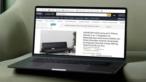 Amazon sorprende con su sof&aacute; m&aacute;s vendido: es plegable y se convierte en cama