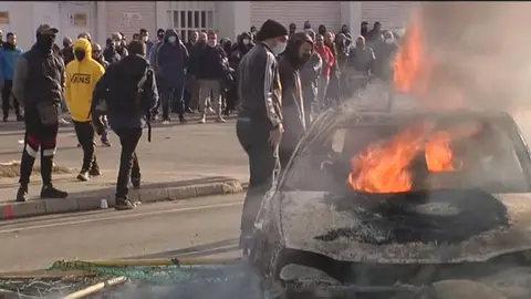 Barricadas y cortes de carretera en C&aacute;diz