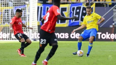 Juan Cala, durante el partido frente al RCD Mallorca