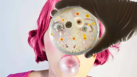 10 son las bacterias que contiene el chicle que te metes en la boca