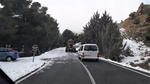 Estas son las carreteras cortadas por hielo y nieve en Almer&iacute;a y C&aacute;diz