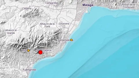 Terremoto Benalm&aacute;dena y Mijas (28/11). IGN