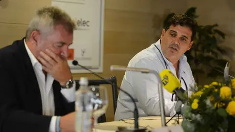 Manuel Vizca&iacute;no y Rafael Contreras, presidente y vicepresidente del C&aacute;diz CF