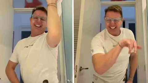 Jorge Cadaval homenajea a la gente de Triana con un baile viral en TikTok