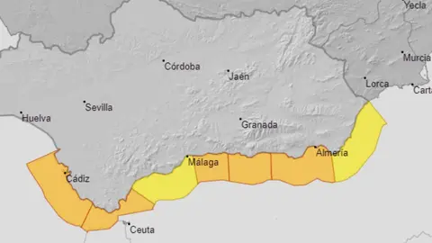 Alerta amarilla en M&aacute;laga