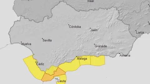 M&aacute;laga, en alerta amarilla por fen&oacute;menos costeros (12/01/2022)