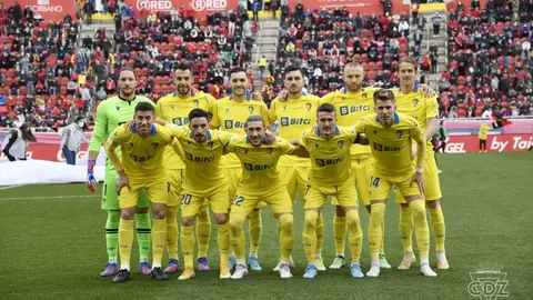 Once del C&aacute;diz CF escogido por Sergio Gonz&aacute;lez para enfrentarse al RCD Mallorca