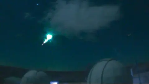 Una bola de fuego procedente de un asteroide atraviesa Ja&eacute;n