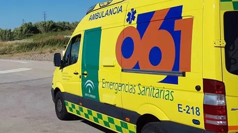 Una ambulancia en una foto de archivo