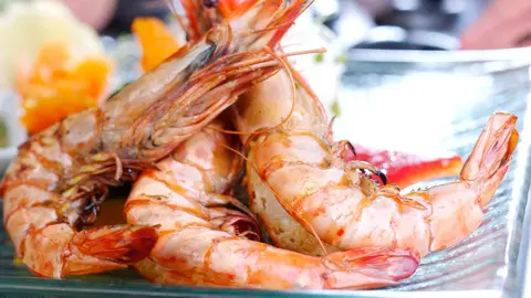 Gambones a la plancha