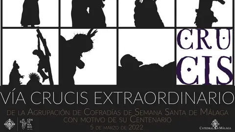 'Santo V&iacute;a Crucis por la paz con motivo del Centenario' de la Agrupaci&oacute;n de Cofrad&iacute;as de Semana Santa de M&aacute;laga
