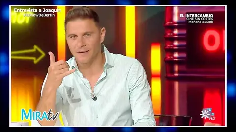 Joaqu&iacute;n, en 'El Show de Bert&iacute;n'.