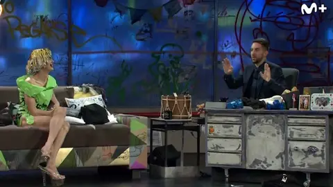 David Broncano y Samantha Hudson en La Resistencia