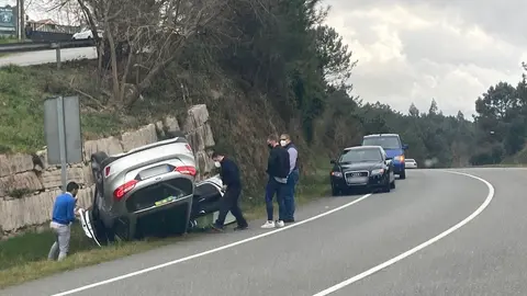 Muere un hombre tras volcar su veh&iacute;culo en la A-45 en Antequera