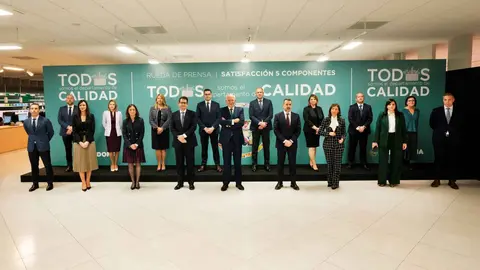 Responsables de Mercadona en la rueda de prensa de balance de a&ntilde;o