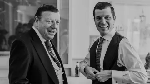 C&eacute;sar Cadaval de Los Morancos y su hijo, C&eacute;sar Cadaval Jr