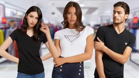 Las camisetas de Guess arrasan en el El Corte Ingl&eacute;s perfectas para llevar con vaqueros