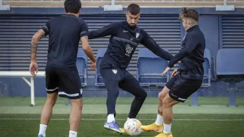 Entrenamiento M&aacute;laga CF
