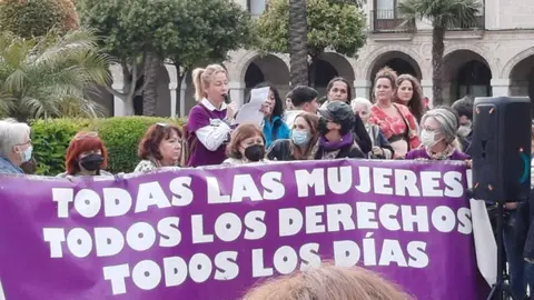 Manifestaci&oacute;n en Jerez de la Frontera contra la violencia machista