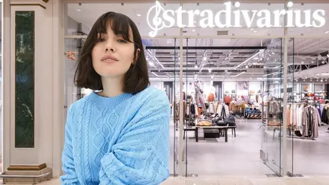 El jersey de trenzas primaveral de Stradivarius al estilo del que tej&iacute;an las abuelas resalta el look