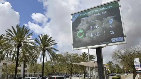 Panel de informaci&oacute;n sobre la calidad del aire en Jerez