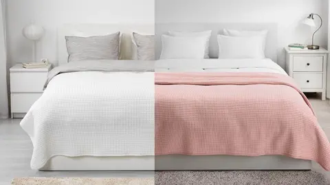 Las 4 colchas de tus sue&ntilde;os para cama de matrimonio est&aacute;n en Ikea