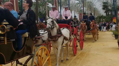 Enganches en la Feria del Caballo de Jerez