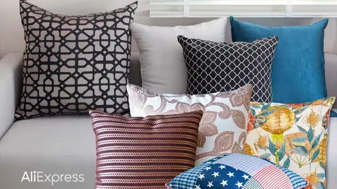 Cambian el look del sof&aacute; y aportan color al sal&oacute;n o la cama con los cojines baratos de Aliexpress