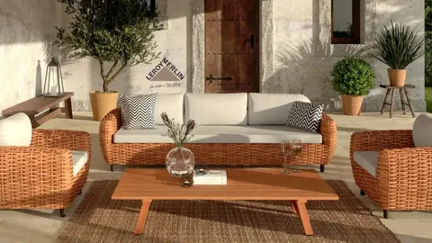 Los 3 sof&aacute;s de Leroy Merlin para jard&iacute;n o terraza que bien podr&iacute;an ponerse en el sal&oacute;n