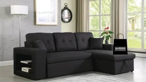 Descuentazo de un sof&aacute; de lujo chaise longue en Maisons Du Monde: queda ideal en el sal&oacute;n