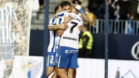 M&aacute;laga CF 2-1 UD Las Palmas. LaLiga SmartBank 2021/2022