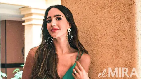 Roc&iacute;o Osorno ficha este vestido verde de Mango y lo mega destaca