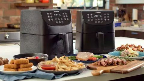 Esta es la freidora de aire que arrasa en Amazon como n&uacute;mero 1 en ventas: 5,5 litros y 100 recetas