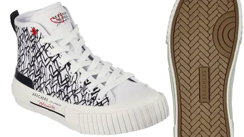 Las Skechers tipo Converse o Vans (pero m&aacute;s c&oacute;modas) enamoran a todas: pegan con todo