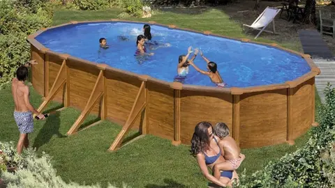 Llega a Leroy Merlin la nueva piscina (gigante) para montar en el patio o jard&iacute;n 6 x 4 metros