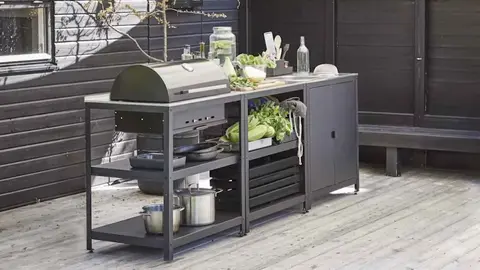 Barbacoa de carb&oacute;n de GRILLSK&Auml;R de Ikea