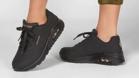 Las zapatillas Skechers de piel que aman todas en Feria c&oacute;modas y f&aacute;cil de limpiar el albero