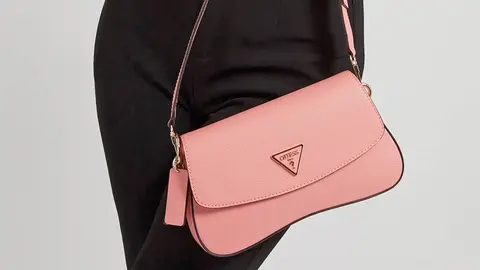 Bolso de hombro cordelia saffiano de Guess