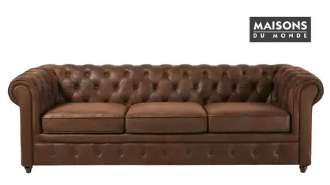 El sof&aacute; chester (estilo Risto Mejide) de Maisons du Monde que se convierte en cama: 3 plazas