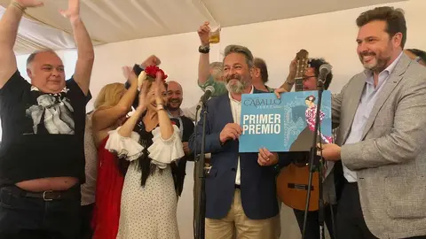 La Pe&ntilde;a la Buena Gente ganadora del primer premio del Concurso Casetas Feria de Jerez 2022