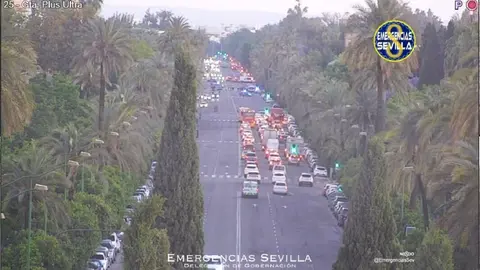 Muere un motorista tras un accidente de tr&aacute;fico en Sevilla