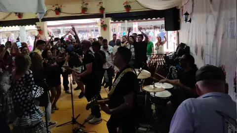 Actuaci&oacute;n en directo en la Feria de Jerez