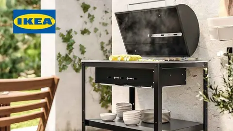 La barbacoa (de carb&oacute;n) para terraza y jard&iacute;n de Ikea se convierte en la reina de la casa: calidad y dise&ntilde;o