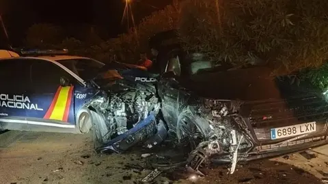 Embiste a un coche policial en Marbella cuando hu&iacute;a por conducir de forma temeraria