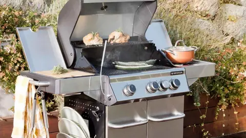 Barbacoa de gas Naterial Hudson de Leroy Merlin