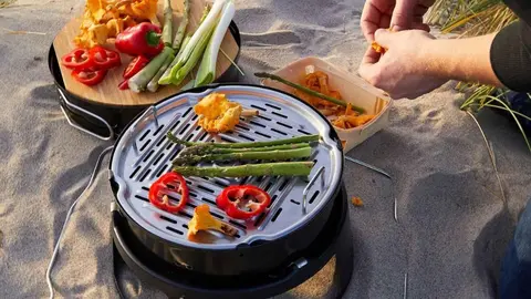 Barbacoa port&aacute;til para jard&iacute;n de Ikea
