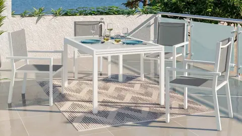 Conjunto de exterior Sal&oacute;nica extensible de aluminio de Leroy Merlin