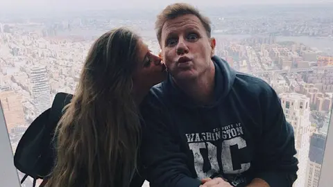 Andrea Cadaval junto a su t&iacute;o Jorge Cadaval (Los Morancos)